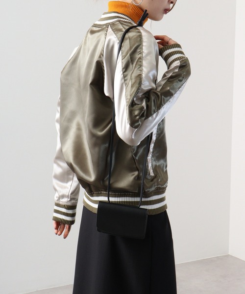 ACE(エース)の「ACE サテンスカジャン(スカジャン・メンズ・ピンク/レッド/ブラック/サックスブルー/カーキ/ブルーグリーン/ブルー・L/4L/LL/3L/M)」の21枚目の写真