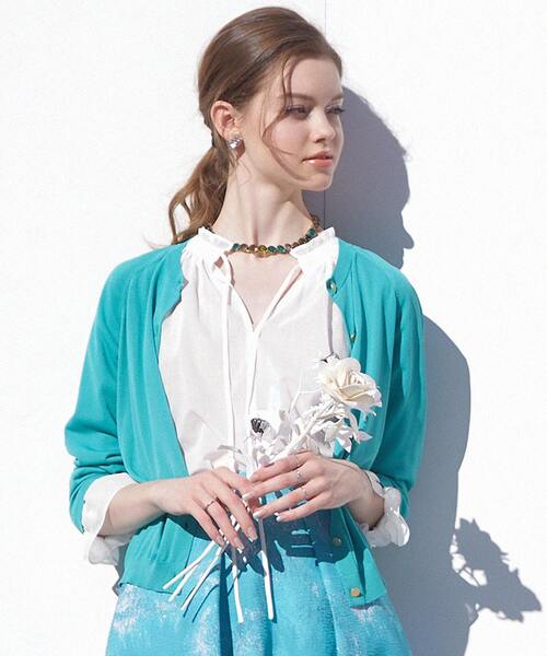 セール】袖フリルスキッパーブラウス（シャツ/ブラウス）｜TIARA  