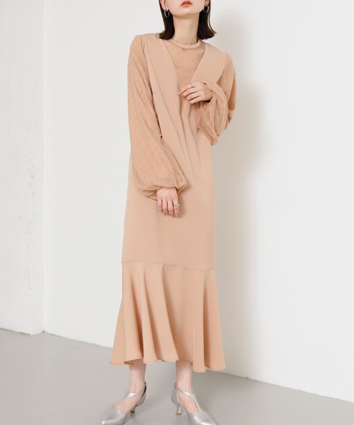 SENSE OF PLACE by URBAN RESEARCH（センスオブプレイスバイアーバンリサーチ）の「チェックシアーワンピース（ワンピース・レディース・アイボリー/ブラック/ライトブラウン・S/ONE）」の18枚目の写真