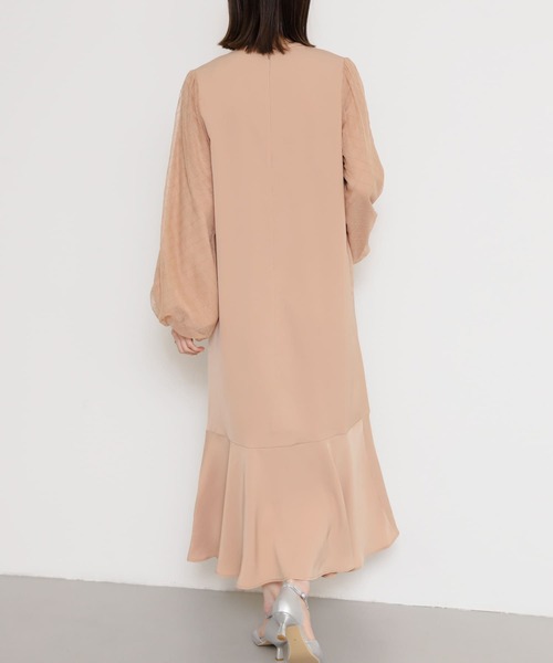 SENSE OF PLACE by URBAN RESEARCH（センスオブプレイスバイアーバンリサーチ）の「チェックシアーワンピース（ワンピース・レディース・アイボリー/ブラック/ライトブラウン・S/ONE）」の20枚目の写真