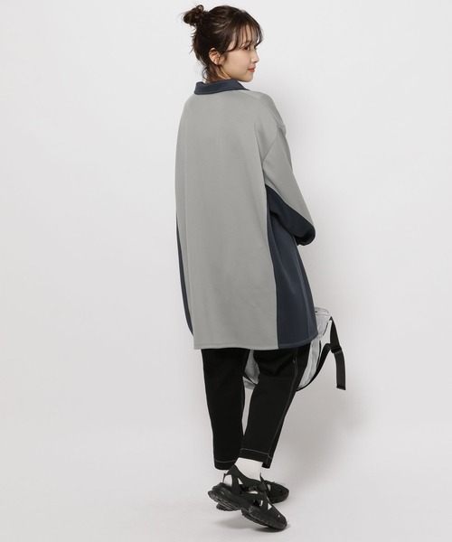 niko and...(ニコアンド)の「SPORTSユニフォームワンピース(ワンピース・レディース・チャコール/アイボリー/グレー・MEDIUM/LONG)」の5枚目の写真