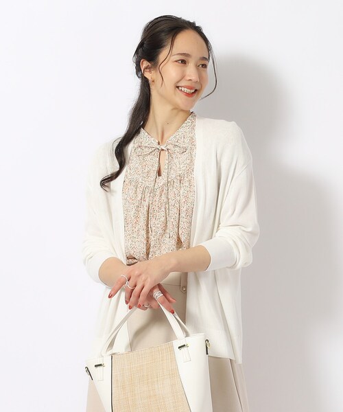 DRESKIP（ドレスキップ）の「◆【高レビュー/洗える/UV】さらりと羽織れる トッパーショートカーディガン（カーディガン/ボレロ・レディース・オフホワイト/ライトグレー/ピンク系/イエロー系その他/ブラック/ライトブルー・00）」の21枚目の写真