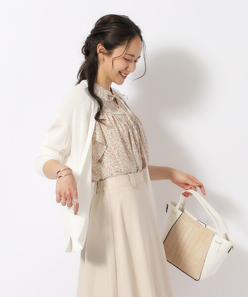 DRESKIP（ドレスキップ）の「◆【高レビュー/洗える/UV】さらりと羽織れる トッパーショートカーディガン（カーディガン/ボレロ・レディース・オフホワイト/ライトグレー/ピンク系/イエロー系その他/ブラック/ライトブルー・00）」の22枚目の写真