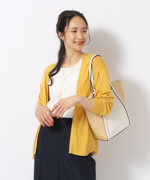 DRESKIP（ドレスキップ）の「◆【高レビュー/洗える/UV】さらりと羽織れる トッパーショートカーディガン（カーディガン/ボレロ・レディース・オフホワイト/ライトグレー/ピンク系/イエロー系その他/ブラック/ライトブルー・00）」の17枚目の写真