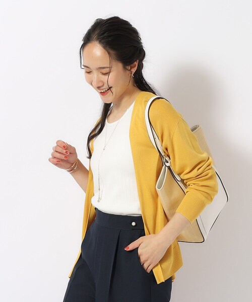 DRESKIP（ドレスキップ）の「◆【高レビュー/洗える/UV】さらりと羽織れる トッパーショートカーディガン（カーディガン/ボレロ・レディース・オフホワイト/ライトグレー/ピンク系/イエロー系その他/ブラック/ライトブルー・00）」の18枚目の写真