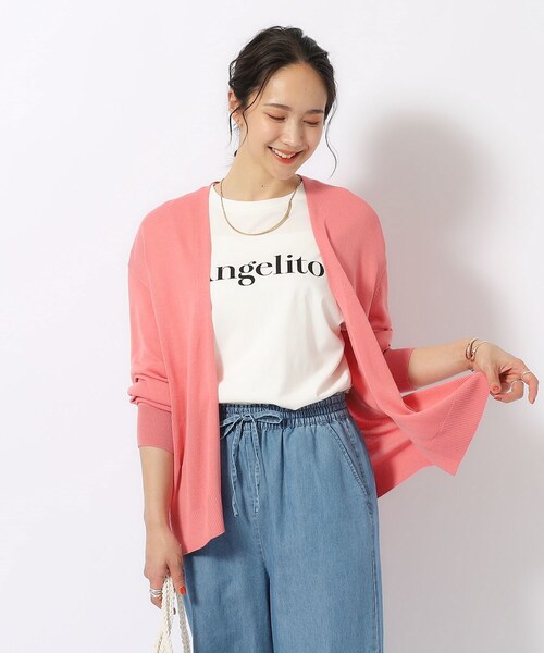 DRESKIP（ドレスキップ）の「◆【高レビュー/洗える/UV】さらりと羽織れる トッパーショートカーディガン（カーディガン/ボレロ・レディース・オフホワイト/ライトグレー/ピンク系/イエロー系その他/ブラック/ライトブルー・00）」の9枚目の写真