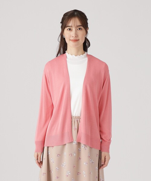 DRESKIP（ドレスキップ）の「◆【高レビュー/洗える/UV】さらりと羽織れる トッパーショートカーディガン（カーディガン/ボレロ・レディース・オフホワイト/ライトグレー/ピンク系/イエロー系その他/ブラック/ライトブルー・00）」の13枚目の写真