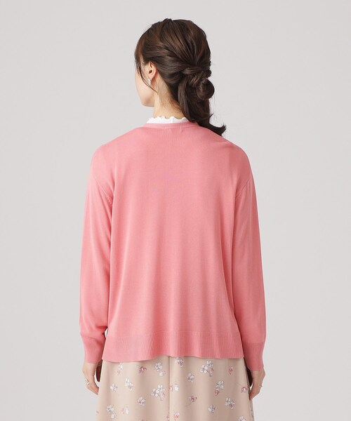 DRESKIP（ドレスキップ）の「◆【高レビュー/洗える/UV】さらりと羽織れる トッパーショートカーディガン（カーディガン/ボレロ・レディース・オフホワイト/ライトグレー/ピンク系/イエロー系その他/ブラック/ライトブルー・00）」の7枚目の写真