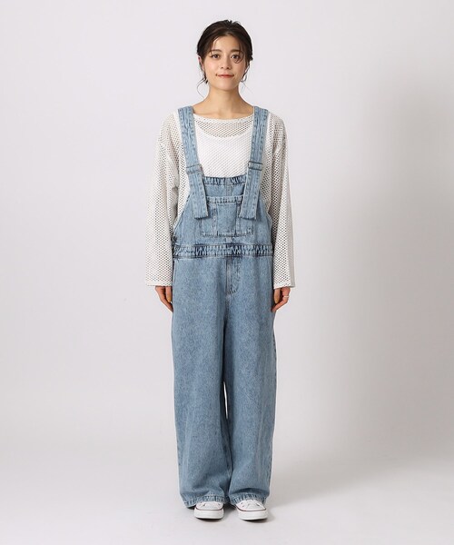 Cutie Blonde（キューティーブロンド）の「◆【M-LL/洗える】年中着られる 大人のデザインデニムオーバーオール（サロペット/オーバーオール・レディース・ブラック/ライトブルー・02/03/04）」の11枚目の写真