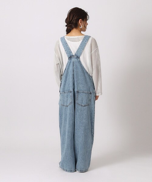 Cutie Blonde（キューティーブロンド）の「◆【M-LL/洗える】年中着られる 大人のデザインデニムオーバーオール（サロペット/オーバーオール・レディース・ブラック/ライトブルー・02/03/04）」の13枚目の写真