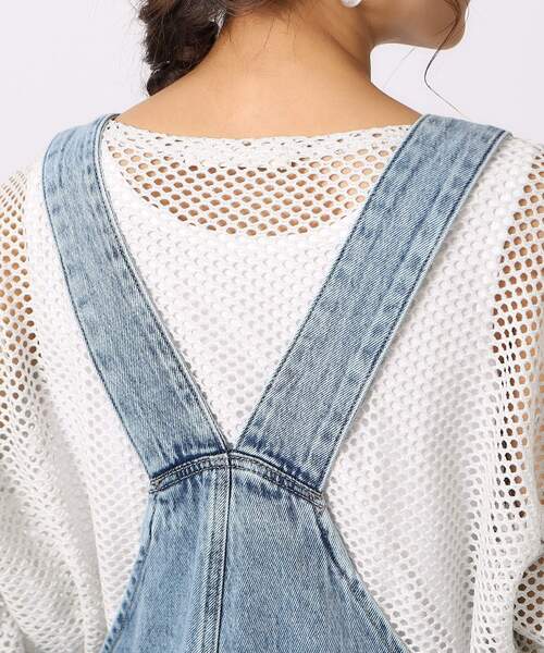 Cutie Blonde（キューティーブロンド）の「◆【M-LL/洗える】年中着られる 大人のデザインデニムオーバーオール（サロペット/オーバーオール・レディース・ブラック/ライトブルー・02/03/04）」の15枚目の写真