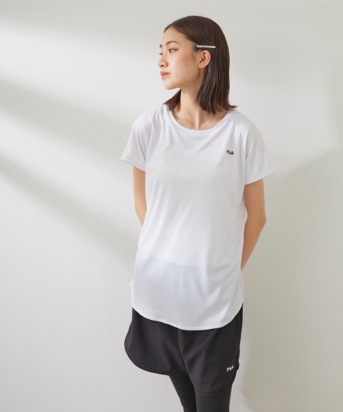 FILA（フィラ）の「【FILA/フィラ】レディース水陸両用フィットネスウェア3点セット　セット水着  ヨガウェア ピラティス トレーニングウェア（水着・レディース・グレー/ブラック/ホワイト・LARGE/XXXX-LARGE/XXX-LARGE/XX-LARGE/SMALL/MEDIUM/X-LARGE）」の12枚目の写真