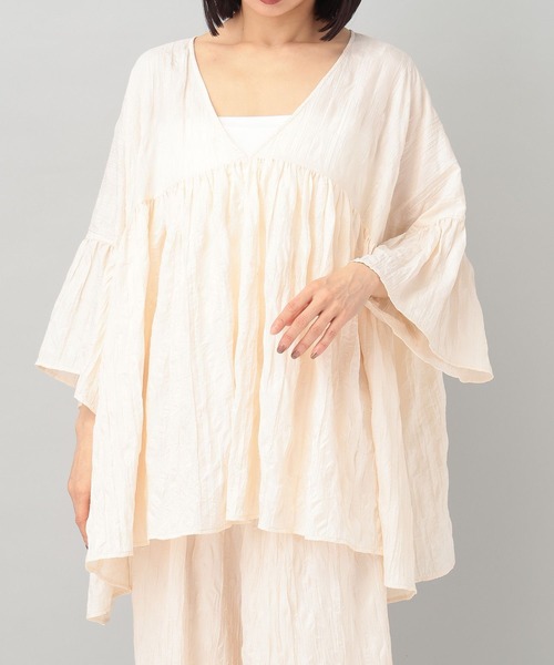 e/rm(イーアールエム)の「【e/rm】ワッシャーブラウス(シャツ/ブラウス・レディース・アイボリー/ブラック/イエロー系その他・FREE)」の11枚目の写真