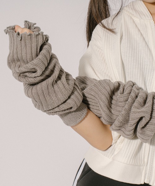 URBAN CHERRY（アーバンチェリー）の「ボリュームリブレッグウォーマー（レッグウォーマー・キッズ・ホワイト/グレー/ブラック・FREE）」の14枚目の写真