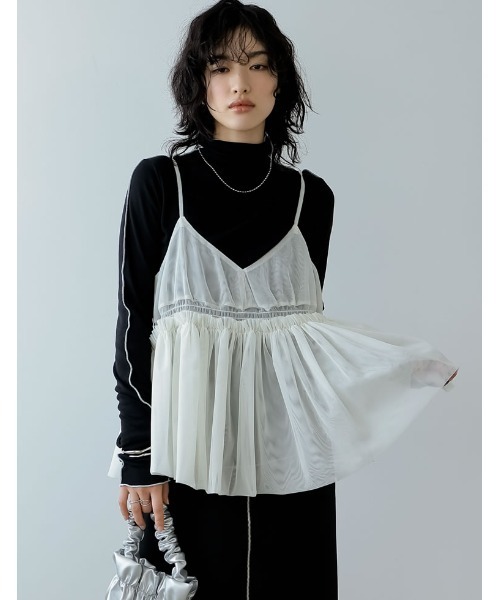 Re:EDIT（リエディ）の「[2024SS COLLECTION]チュールギャザー