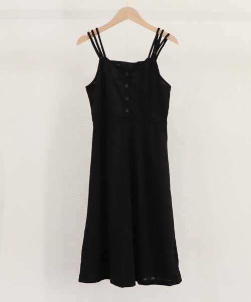 Miniministore(ミニミニストア)の「韓国風 キャミワンピース レディース 夏ノースリーブノースリーブ(ワンピース・レディース・ホワイト/ブラック・L/M)」の19枚目の写真