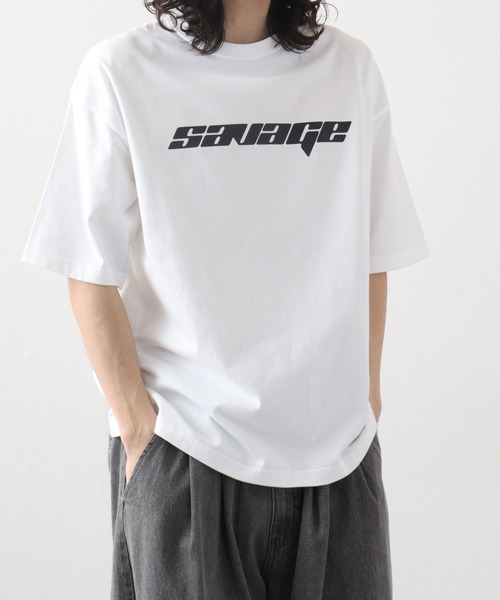 RGY(アールジーワイ)の「RGY ダイス両面プリント ビッグシルエットTシャツ(Tシャツ/カットソー・メンズ・ネイビー/ホワイト/ブラック・M/L)」の1枚目の写真
