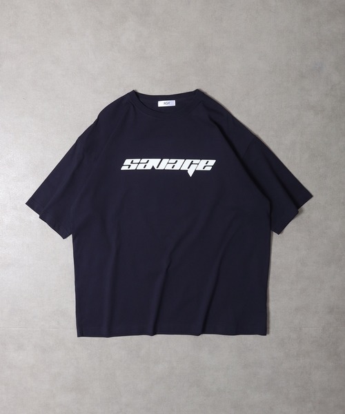 RGY(アールジーワイ)の「RGY ダイス両面プリント ビッグシルエットTシャツ(Tシャツ/カットソー・メンズ・ネイビー/ホワイト/ブラック・M/L)」の6枚目の写真