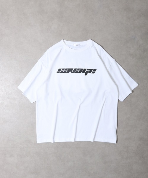 RGY(アールジーワイ)の「RGY ダイス両面プリント ビッグシルエットTシャツ(Tシャツ/カットソー・メンズ・ネイビー/ホワイト/ブラック・M/L)」の8枚目の写真