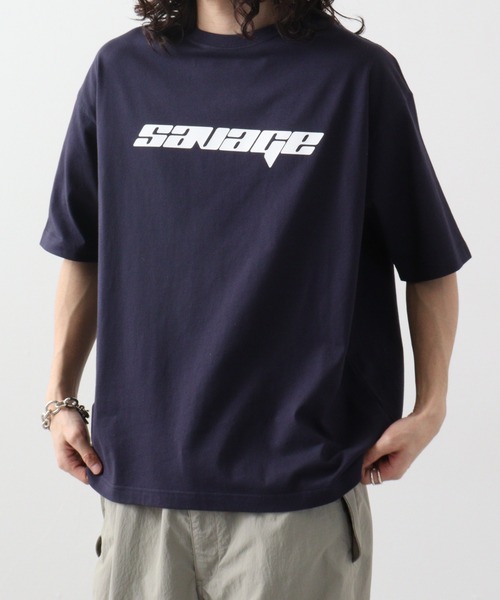 RGY(アールジーワイ)の「RGY ダイス両面プリント ビッグシルエットTシャツ(Tシャツ/カットソー・メンズ・ネイビー/ホワイト/ブラック・M/L)」の15枚目の写真