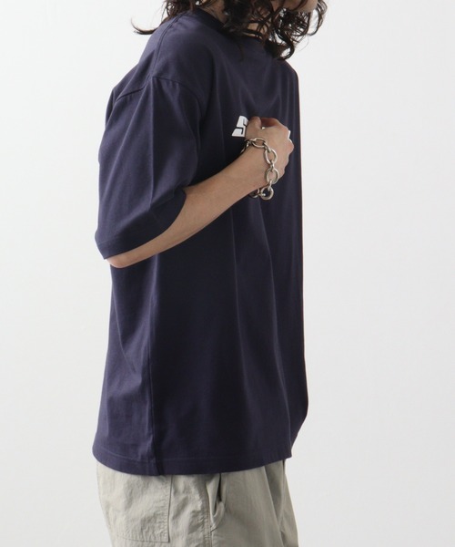 RGY(アールジーワイ)の「RGY ダイス両面プリント ビッグシルエットTシャツ(Tシャツ/カットソー・メンズ・ネイビー/ホワイト/ブラック・M/L)」の18枚目の写真