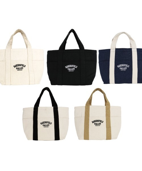 Per sist ence(パーシエンス)の「ロゴ刺繍前ポケット付キャンバス保冷ミニトート(エコバッグ/サブバッグ・レディース・アイボリー/ネイビー/ベージュ/ブラック/ホワイト×ブラック・FREE)」の6枚目の写真