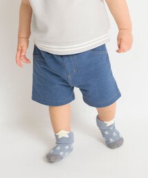 BRANSHES（ブランシェス）の「【ベビー】デニムニットハーフパンツ（その他ベビー用品・キッズ）」