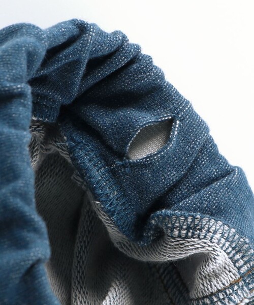 BRANSHES（ブランシェス）の「【ベビー】デニムニットハーフパンツ（その他ベビー用品・キッズ・ブルー/ネイビー・70/80）」の5枚目の写真