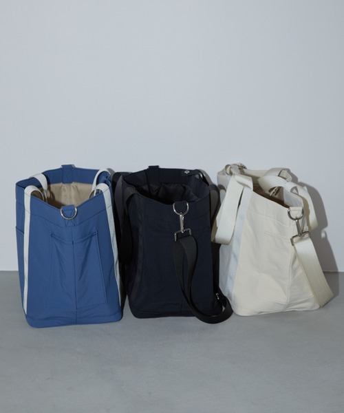 Aunt Marie's（アントマリーズ）の「マルチウェイマザーズバッグ/ショルダーポーチ付き（マザーズバッグ・レディース・ブラック/アイボリー/ブルー・FREE）」の7枚目の写真