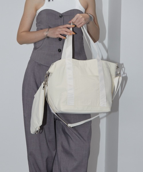 Aunt Marie's（アントマリーズ）の「マルチウェイマザーズバッグ/ショルダーポーチ付き（マザーズバッグ・レディース・ブラック/アイボリー/ブルー・FREE）」の10枚目の写真