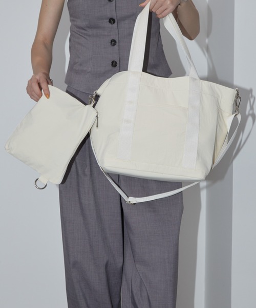 Aunt Marie's（アントマリーズ）の「マルチウェイマザーズバッグ/ショルダーポーチ付き（マザーズバッグ・レディース・ブラック/アイボリー/ブルー・FREE）」の11枚目の写真