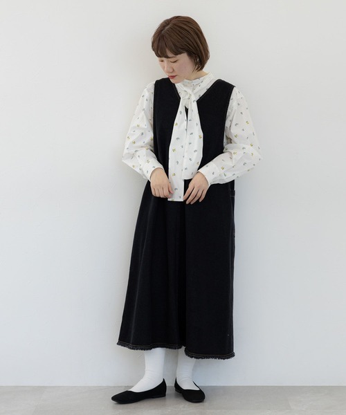 一度のみ使用の美品CHOPAN ELLE EN NOIRとコラボ セール】《人気スタッフmiyuコラボ》ダブルフロントカジュアル