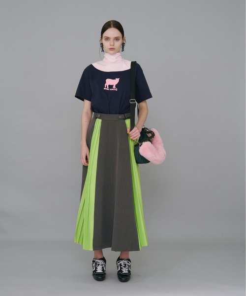 NON TOKYO/ノントーキョー/アジャスタープリーツロングスカート 