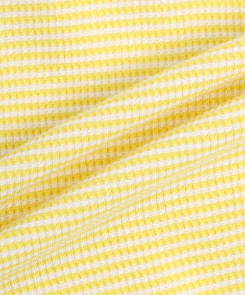 Healthknit(ヘルスニット)の「Healthknit(ヘルスニット)ベーシックワッフル ハイネック半袖Tシャツ レディース/パックTシャツ(Tシャツ/カットソー・レディース・ホワイト×ブラック/ブラック/オフホワイト/ピンク/グリーン系その他/イエロー系その他・L/M/LL)」の11枚目の写真