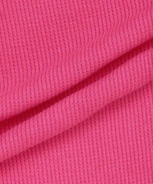 Healthknit(ヘルスニット)の「Healthknit(ヘルスニット)ベーシックワッフル ハイネック半袖Tシャツ レディース/パックTシャツ(Tシャツ/カットソー・レディース・ホワイト×ブラック/ブラック/オフホワイト/ピンク/グリーン系その他/イエロー系その他・L/M/LL)」の12枚目の写真