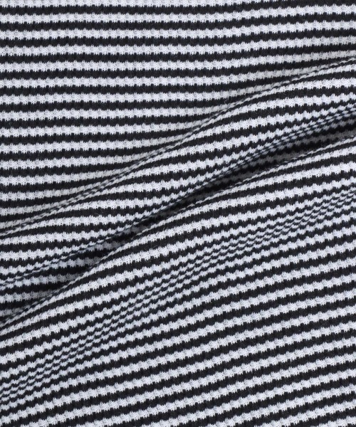 Healthknit(ヘルスニット)の「Healthknit(ヘルスニット)ベーシックワッフル ハイネック半袖Tシャツ レディース/パックTシャツ(Tシャツ/カットソー・レディース・ホワイト×ブラック/ブラック/オフホワイト/ピンク/グリーン系その他/イエロー系その他・L/M/LL)」の8枚目の写真