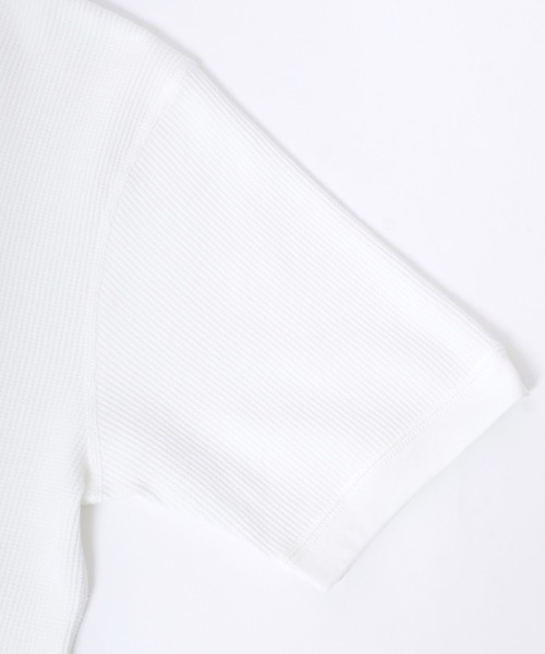 Healthknit(ヘルスニット)の「Healthknit(ヘルスニット)ベーシックワッフル ハイネック半袖Tシャツ レディース/パックTシャツ(Tシャツ/カットソー・レディース・ホワイト×ブラック/ブラック/オフホワイト/ピンク/グリーン系その他/イエロー系その他・L/M/LL)」の16枚目の写真