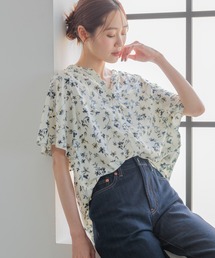 GLOBAL WORK | さらさらリラックスプリントブラウス半袖/987188(シャツ/ブラウス)