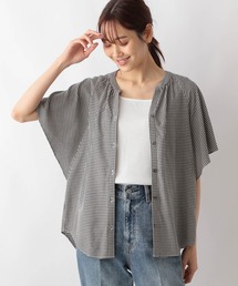 GLOBAL WORK | さらさらリラックスプリントブラウス半袖/987188(シャツ/ブラウス)