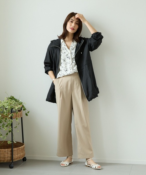 Elura(エルーラ)の「ヴィンテージ風ワイドパンツ/113344(その他パンツ・レディース・ホワイト/ベージュ・MEDIUM/LARGE)」の3枚目の写真