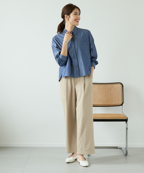 Elura(エルーラ)の「ヴィンテージ風ワイドパンツ/113344(その他パンツ・レディース・ホワイト/ベージュ・MEDIUM/LARGE)」の5枚目の写真