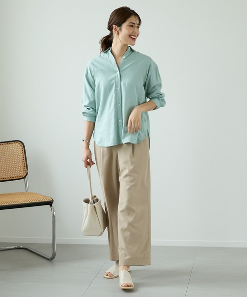 Elura(エルーラ)の「ヴィンテージ風ワイドパンツ/113344(その他パンツ・レディース・ホワイト/ベージュ・MEDIUM/LARGE)」の7枚目の写真