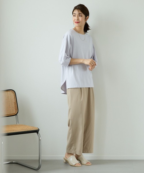 Elura(エルーラ)の「ヴィンテージ風ワイドパンツ/113344(その他パンツ・レディース・ホワイト/ベージュ・MEDIUM/LARGE)」の13枚目の写真