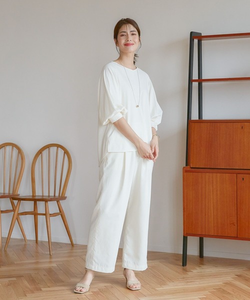 Elura(エルーラ)の「ヴィンテージ風ワイドパンツ/113344(その他パンツ・レディース・ホワイト/ベージュ・MEDIUM/LARGE)」の15枚目の写真