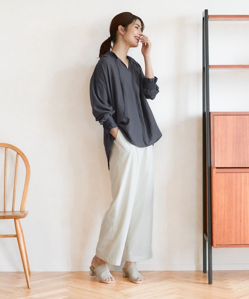 Elura(エルーラ)の「ヴィンテージ風ワイドパンツ/113344(その他パンツ・レディース・ホワイト/ベージュ・MEDIUM/LARGE)」の20枚目の写真