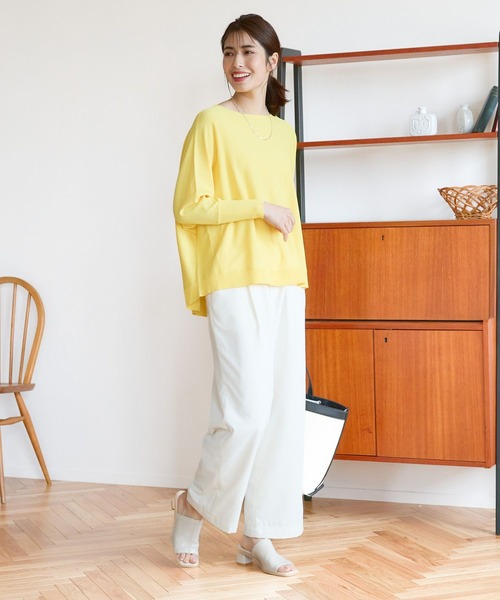 Elura(エルーラ)の「ヴィンテージ風ワイドパンツ/113344(その他パンツ・レディース・ホワイト/ベージュ・MEDIUM/LARGE)」の22枚目の写真