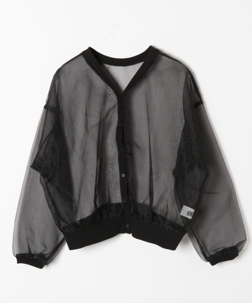 niko and...（ニコアンド）の「[MODE NORM CORE]シアーオーガンジー2WAYカーディガン（カーディガン/ボレロ・レディース・ライトグレー/ブラック/アイボリー・MEDIUM/LARGE）」の15枚目の写真