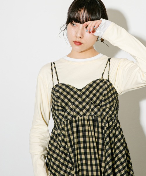KBF(ケイビーエフ)の「レイヤードシアーTEE(Tシャツ/カットソー・レディース・ブルー系その他/ピンク系その他/イエロー系その他・ONE)」の11枚目の写真