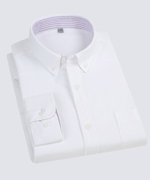 Cloudstyle（クラウドスタイル）の「【Cloudstyle】カラーストライプ ロングスリーブ レギュラーカラーシャツ/ イージーウェア/ リラックスフィット/ ビジネスワイシャツ（シャツ/ブラウス）」