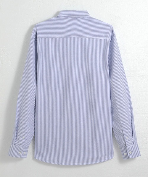Cloudstyle(クラウドスタイル)の「【Cloudstyle】カラーストライプ ロングスリーブ レギュラーカラーシャツ/ イージーウェア/ リラックスフィット/ ビジネスワイシャツ(シャツ/ブラウス・メンズ・ホワイト/グレー/ブルー/グレー系その他/ブルー系その他/ラベンダー/ピンク・41/39/38/42/40)」の14枚目の写真
